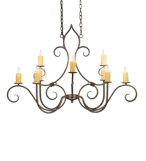 Meyda Tiffany Clifton 247230 Chandelier Light - French Bronzed