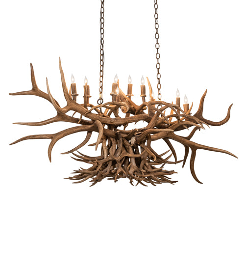 Meyda Tiffany Antlers 247232 Chandelier Light - Antique Copper