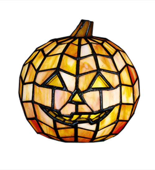 Meyda Tiffany Lighting 24733 Jack O'lantern One Light Accent Lamp Lamp Bronze / Dark