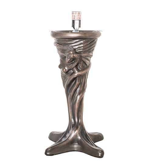 Meyda Tiffany Lighting 247501 Tiffany Poinsettia One Light Mini Lamp Lamp Bronze / Dark