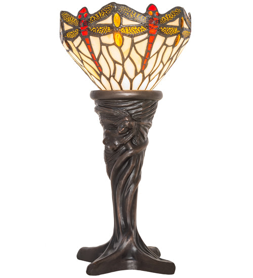 Meyda Tiffany Lighting 247528 Tiffany Hanginghead Dragonfly One Light Mini Lamp Lamp Bronze / Dark