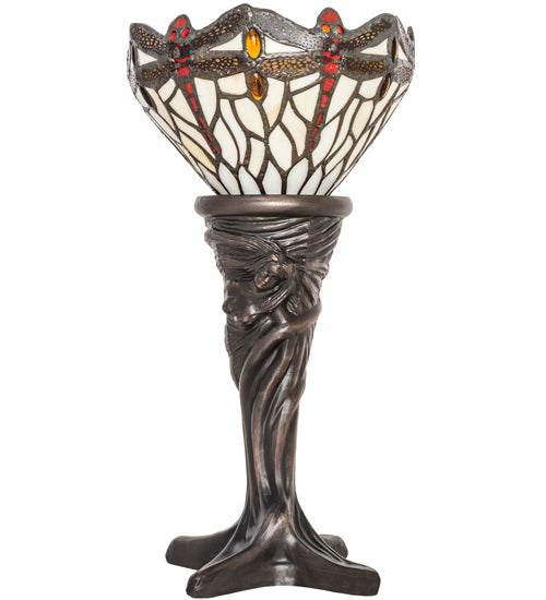 Meyda Tiffany Lighting 247528 Tiffany Hanginghead Dragonfly One Light Mini Lamp Lamp Bronze / Dark