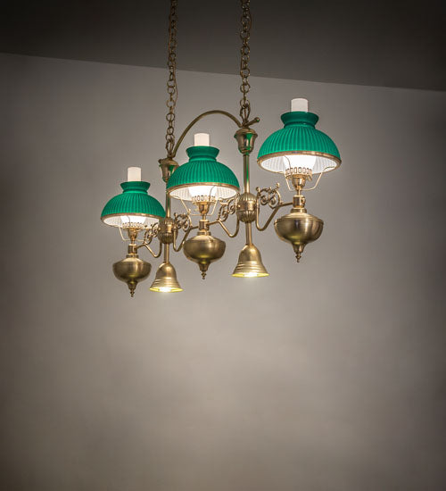 Meyda Tiffany Sunbury 247597 Pendant Light - Craftsman Brown, Natural Brass