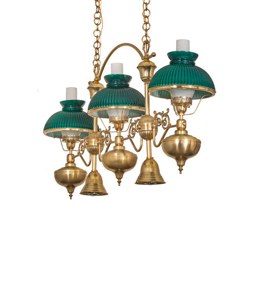 Meyda Tiffany Sunbury 247597 Pendant Light - Craftsman Brown, Natural Brass