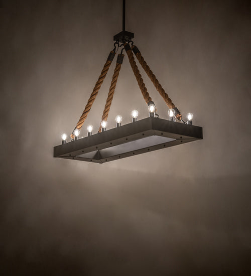 Meyda Tiffany Quadrato 247606 Pendant Light - Wrought Iron