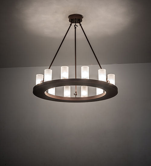 Meyda Tiffany Loxley 247663 Chandelier Light - Mahogany Bronze
