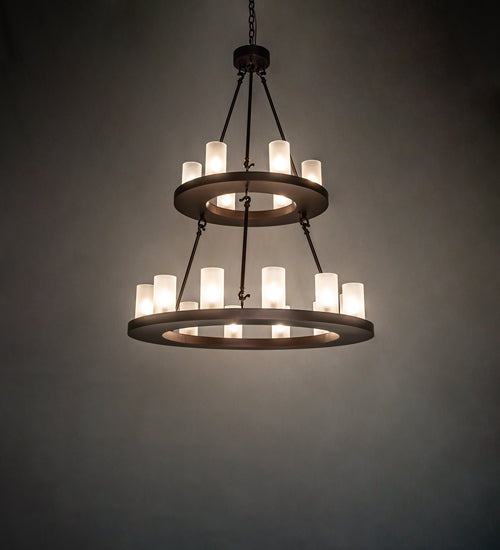 Meyda Tiffany Loxley 247664 Chandelier Light - Mahogany Bronze