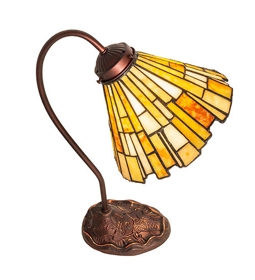 Meyda Tiffany Lighting 247781 Delta One Light Desk Lamp Lamp Bronze / Dark