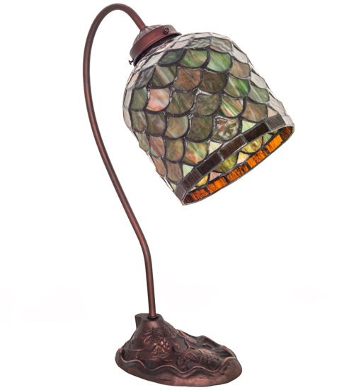 Meyda Tiffany Lighting 247788 Acorn One Light Desk Lamp Lamp Bronze / Dark