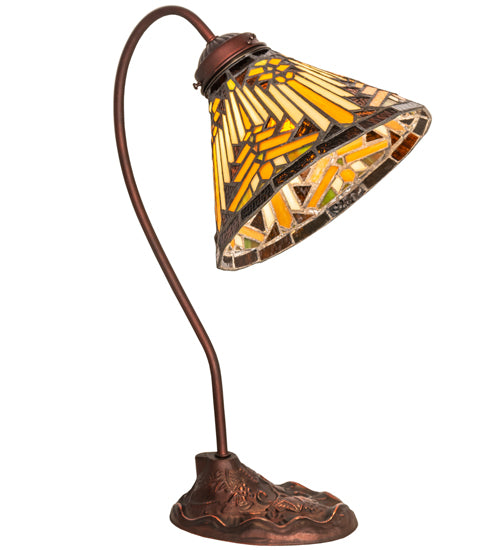 Meyda Tiffany Lighting 247794 Nuevo Mission One Light Desk Lamp Lamp Bronze / Dark