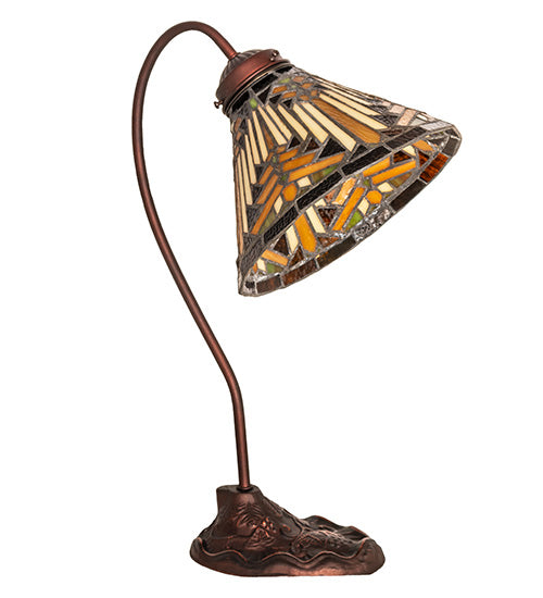 Meyda Tiffany Lighting 247794 Nuevo Mission One Light Desk Lamp Lamp Bronze / Dark