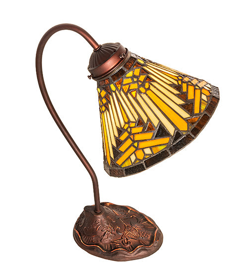 Meyda Tiffany Lighting 247794 Nuevo Mission One Light Desk Lamp Lamp Bronze / Dark