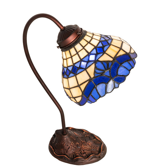 Meyda Tiffany Lighting 247795 Baroque One Light Desk Lamp Lamp Bronze / Dark