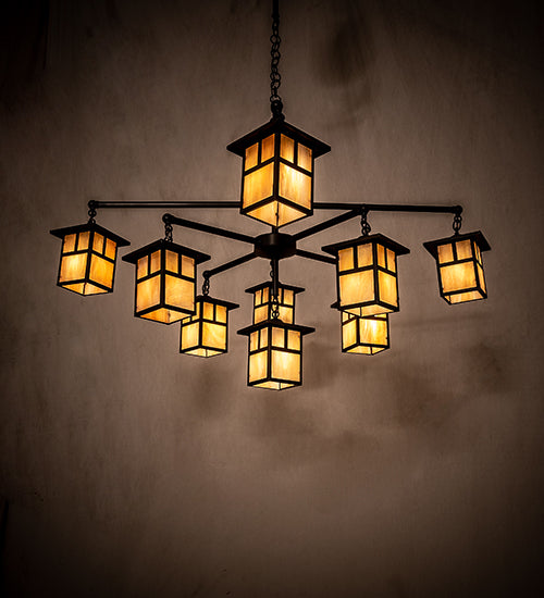 Meyda Tiffany Hyde Park 247801 Chandelier Light - Craftsman Brown