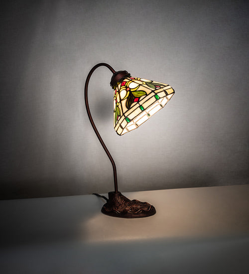 Meyda Tiffany Lighting 247822 Middleton One Light Desk Lamp Lamp Bronze / Dark