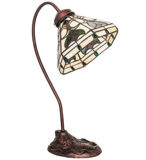 Meyda Tiffany Lighting 247822 Middleton One Light Desk Lamp Lamp Bronze / Dark