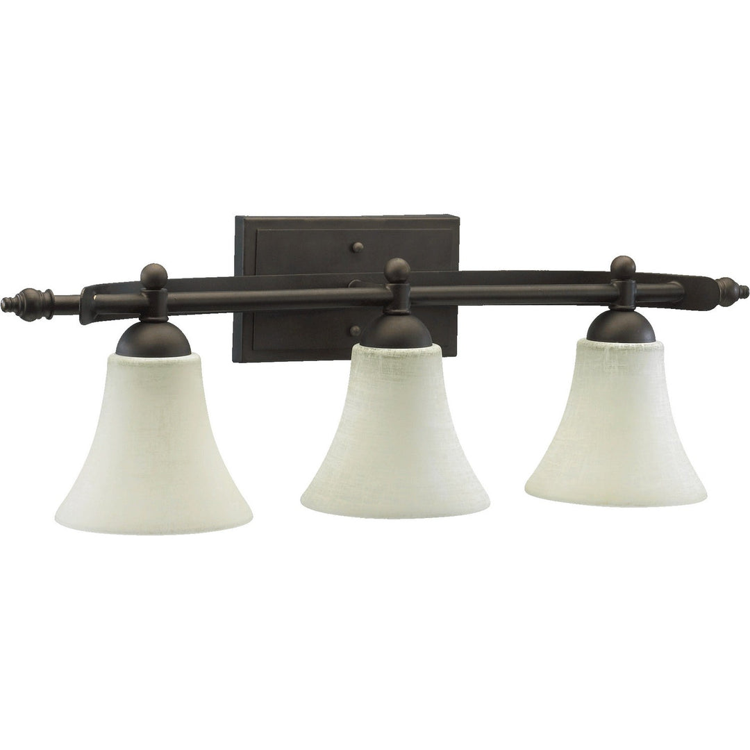 Quorum Aspen 5077-3-86 Bath Vanity Light 28 in. wide - Oiled Bronze