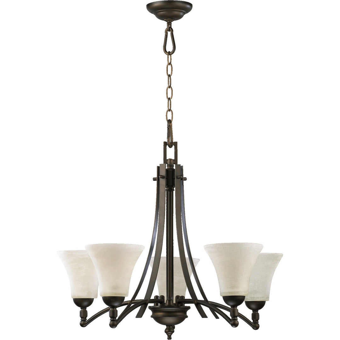 Quorum Aspen 6177-5-86 Chandelier Light - Oiled Bronze