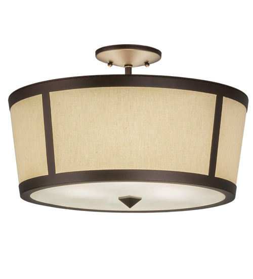 Meyda Tiffany Cilindro 248167 Ceiling Light - Mahogany Bronze