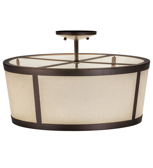Meyda Tiffany Cilindro 248167 Ceiling Light - Mahogany Bronze