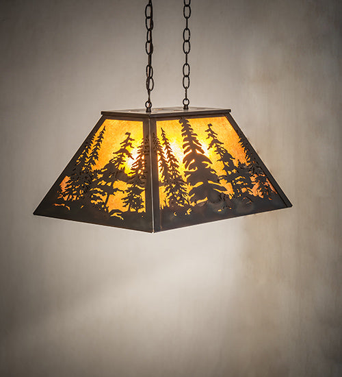 Meyda Tiffany Tall Pines 248521 Pendant Light - Antique Copper, Burnished