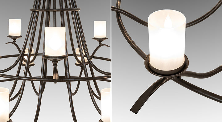 Meyda Tiffany Octavia 248630 Chandelier Light - Timeless Bronze