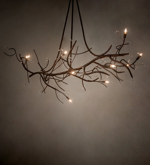 Meyda Tiffany Winter Solstice 248710 Pendant Light - Mahogany Bronze