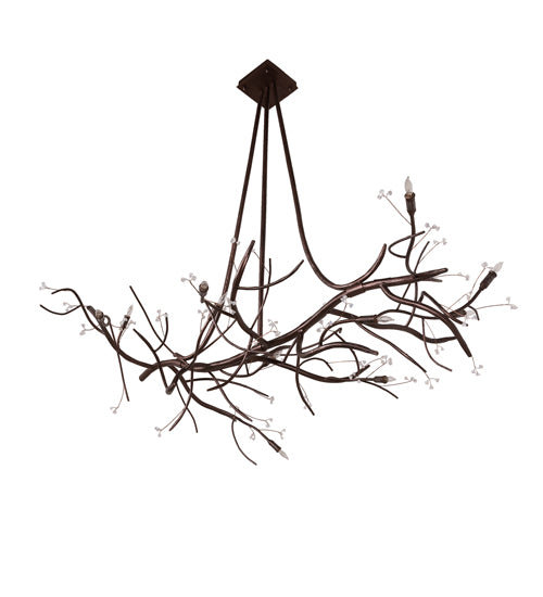 Meyda Tiffany Winter Solstice 248710 Pendant Light - Mahogany Bronze