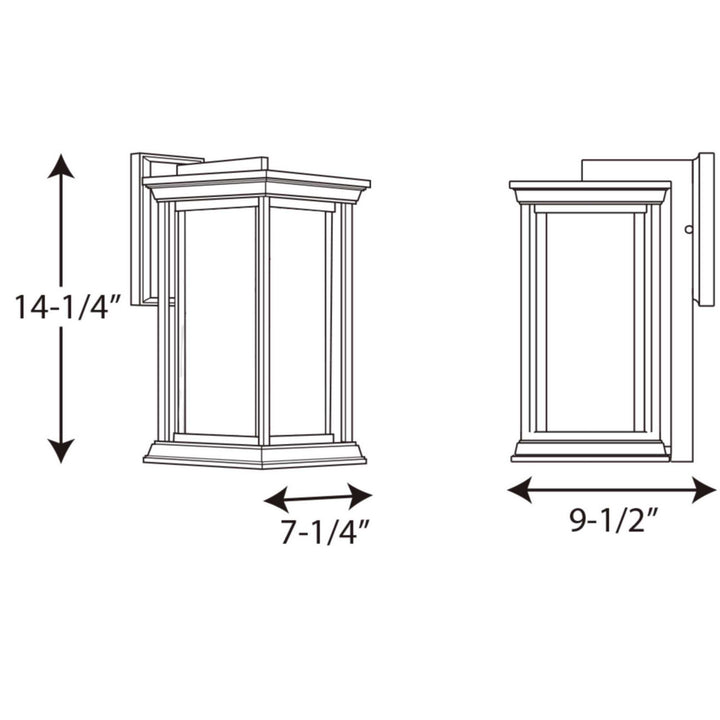 Progress Lighting P5610-31 Endicott One Light Wall Lantern Outdoor Black