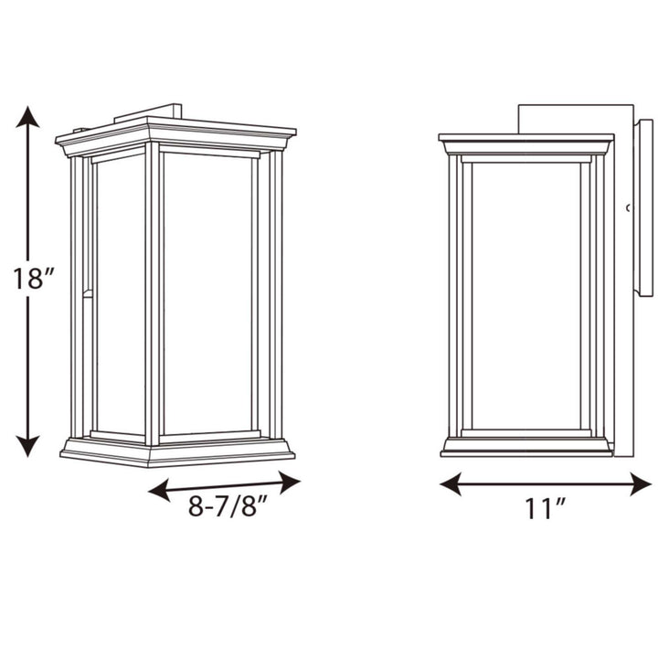 Progress Lighting P5613-31 Endicott One Light Wall Lantern Outdoor Black