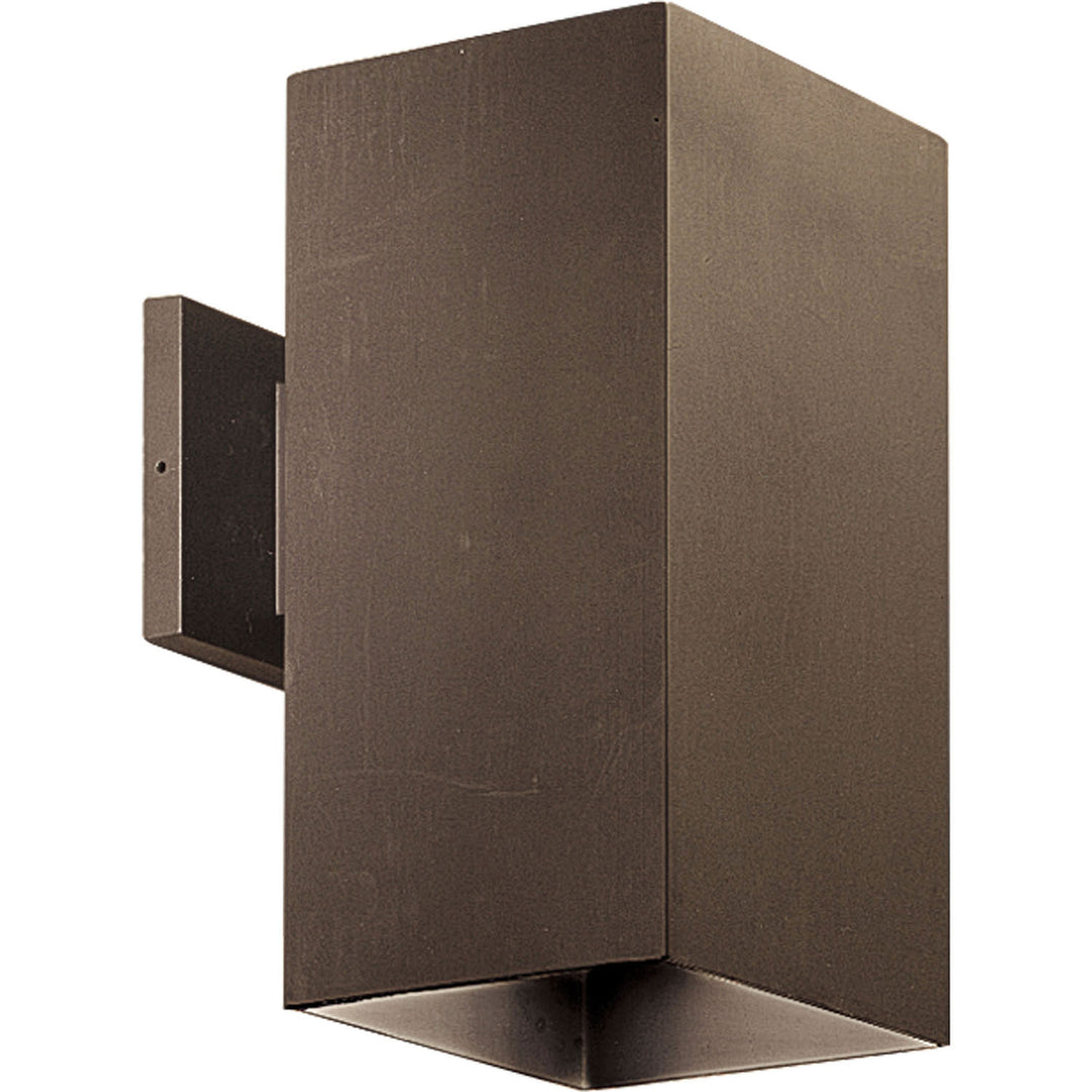 Progress Lighting P5643-20 Square One Light Wall Lantern Outdoor Bronze / Dark