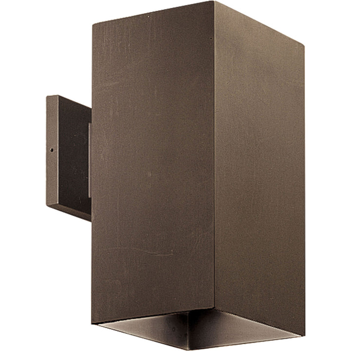 Progress Lighting P5643-20 Square One Light Wall Lantern Outdoor Bronze / Dark