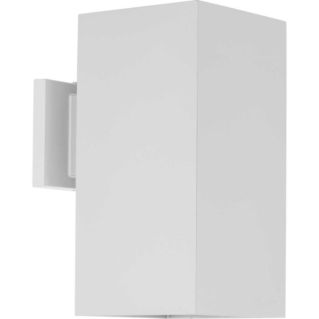 Progress Lighting P5643-30 Square One Light Wall Lantern Outdoor White
