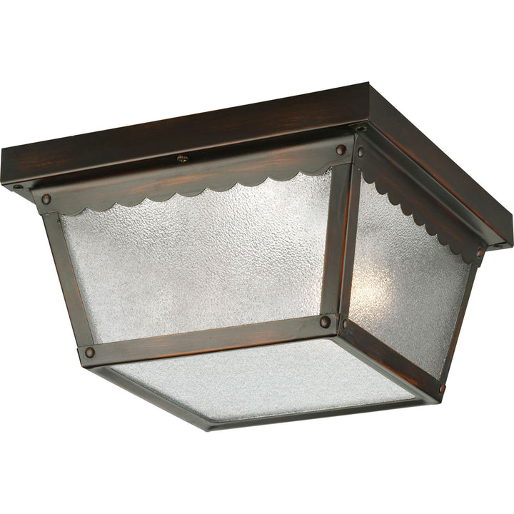 Progress Lighting P5729-20 Ceiling Mount Two Light Outdoor Flush Mount Outdoor Bronze / Dark