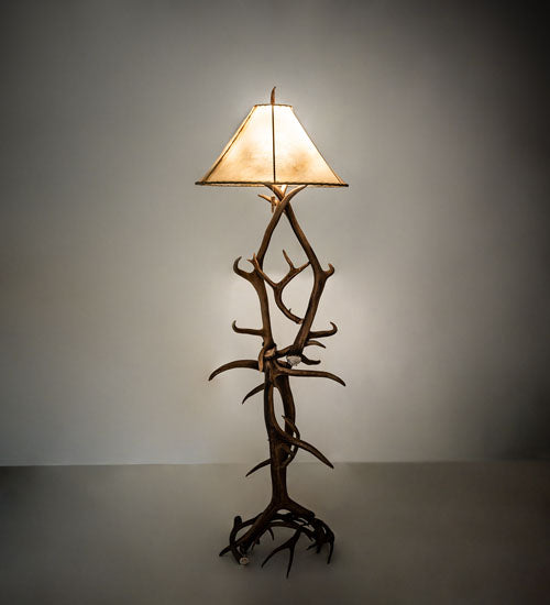 Meyda Tiffany Lighting 249118 Antlers One Light Floor Lamp Lamp Bronze / Dark