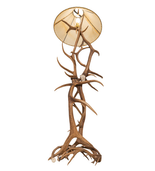 Meyda Tiffany Lighting 249118 Antlers One Light Floor Lamp Lamp Bronze / Dark