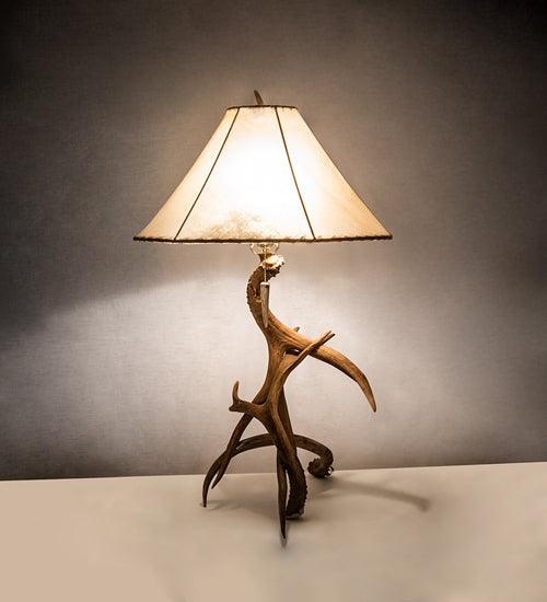 Meyda Tiffany Lighting 249163 Antlers One Light Table Lamp Lamp Bronze / Dark
