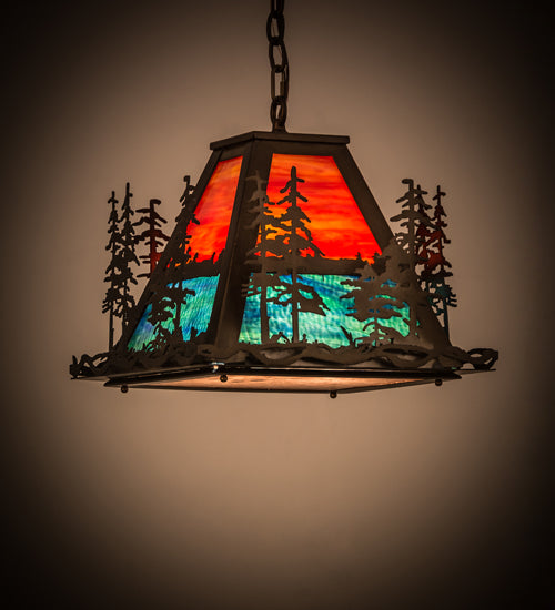 Meyda Tiffany Tall Pines 249612 Pendant Light - Antique Copper
