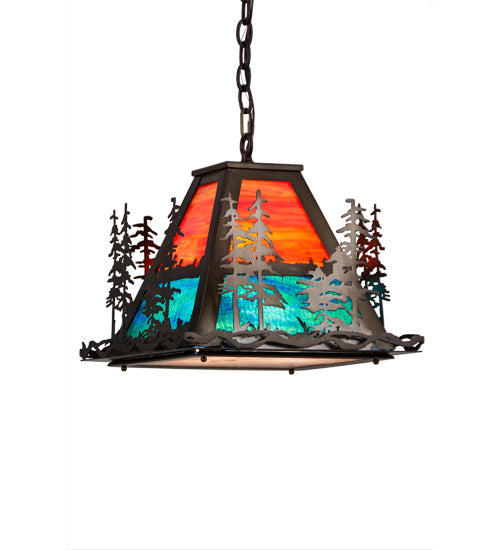 Meyda Tiffany Tall Pines 249612 Pendant Light - Antique Copper