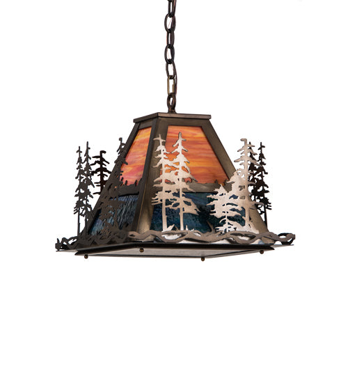 Meyda Tiffany Tall Pines 249612 Pendant Light - Antique Copper