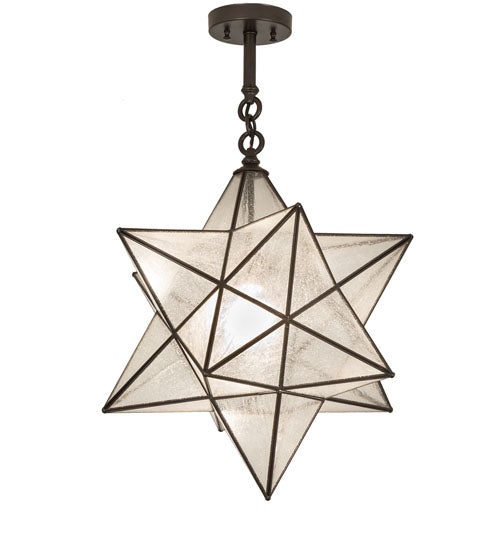 Meyda Tiffany Moravian Star 249905 Pendant Light - Craftsman Brown