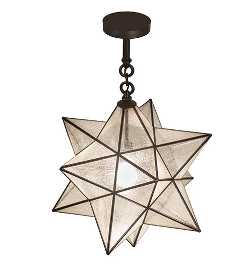Meyda Tiffany Moravian Star 249905 Pendant Light - Craftsman Brown