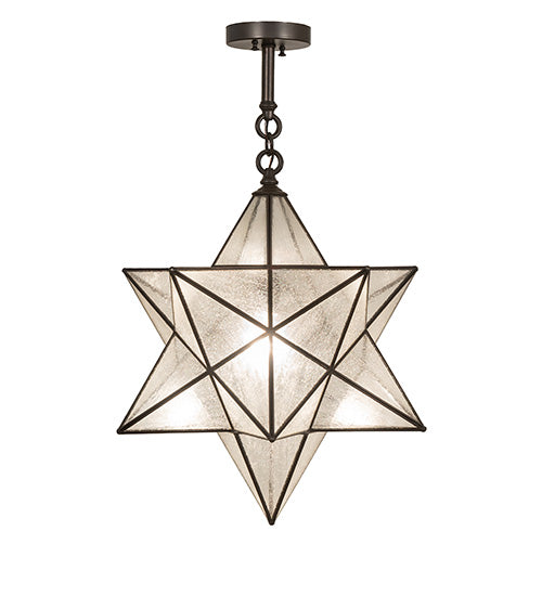 Meyda Tiffany Moravian Star 249905 Pendant Light - Craftsman Brown