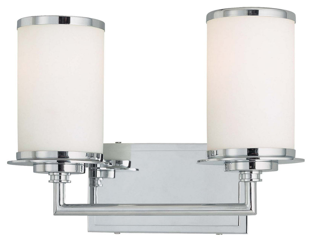 Minka-Lavery Glass Note 3722-77-PL Bath Vanity Light 14 in. wide - Chrome