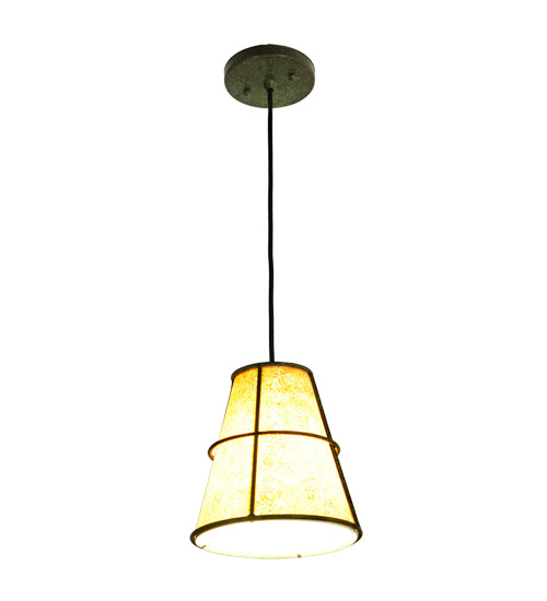 Meyda Tiffany Cilindro 250004 Pendant Light - Weathered Brass, Custom