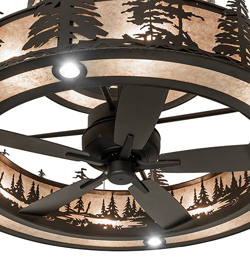 Meyda Tiffany Tall Pines 250474 Ceiling Fan - Oil Rubbed Bronze