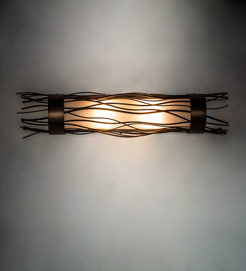 Meyda Tiffany Rama 250560 Bath Vanity Light 26 in. wide - Antique Copper