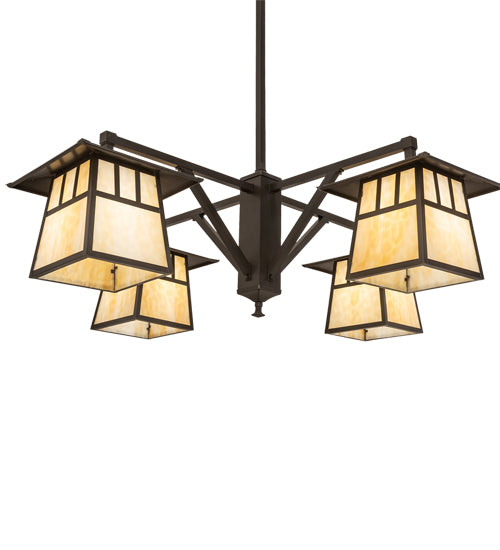 Meyda Tiffany Stillwater 250681 Chandelier Light - Craftsman Brown