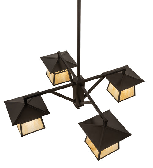 Meyda Tiffany Stillwater 250681 Chandelier Light - Craftsman Brown