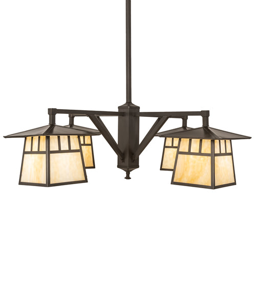 Meyda Tiffany Stillwater 250681 Chandelier Light - Craftsman Brown